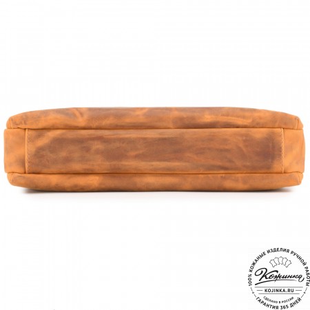  Кожаная деловая сумка "Франклин" (рыжий крейзи)